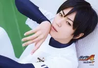 廣瀬智紀(降谷暁)/横型・上半身・ユニフォーム・右手顔・キャラクターショット/舞台「ダイヤのA THE LIVE V」Blu-ray＆DVDリリースイベント トレーディングブロマイド(Vリリイベ)