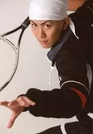 高樹京士郎(石田鉄)/バストアップ・衣装黒・右手ラケット・キャラクターショット/ミュージカル「テニスの王子様」2ndシーズン 青学vs不動峰