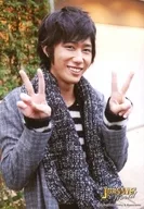 Mis Snow Man/阿部亮平/バストアップ・衣装グレー・両手ピース/JOHNNYS’ World 2015-2016