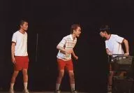 桝井賢斗(堀尾聡史)・大平峻也(加藤勝郎)・大野瑞生(水野カツオ)/ライブフォト・横型・全身・体操服・背景黒・キャラクターショット/ミュージカル『テニスの王子様』コンサート SEIGAKU Farewell Party