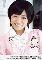 スマイレージ/小川紗季/バストアップ・衣装ピンク・口開け・カメラ目線/スマイレージ『同じ時給で働く友達の美人ママ』発売記念イベント/公式生写真