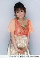 モーニング娘。/安倍なつみ/膝上・衣装ピンク金・両手前/公式生写真