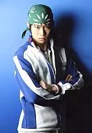 鯨井康介(海堂薫)/上半身・背景青・ユニフォーム・両手腕組み・キャラクターショット/ミュージカル『テニスの王子様』Advancement Match 六角 feat. 氷帝学園