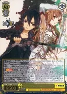 SAO/S71-003SSP[SSP]：(ホロ)アインクラッド キリト＆アスナ(川原礫金箔押しサイン入り)