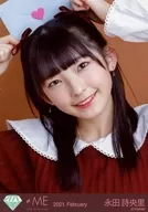 ノットイコールミー(≠ME)/永田詩央里/バストアップ/ノットイコールミー(≠ME)生写真セット(バレンタイン2021) 「2021.February」