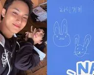 SEVENTEEN/ミンギュ(MINGYU)・ジョシュア(JOSHUA)/裏面印刷メッセージ入り/「VOD NANA bnb with SEVENTEEN 2025」予約購入者向け特典Weverse Shop Special Gifts フォトカード