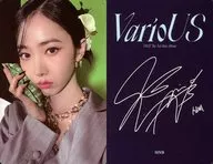 VIVIZ/シンビ(SinB)/裏面黒・印刷サイン入り/CD「VarioUS(Photobook Ver.)」フォトカード(OFF＆ON Ver.)